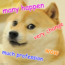 many happen, very change, much profession, wow.